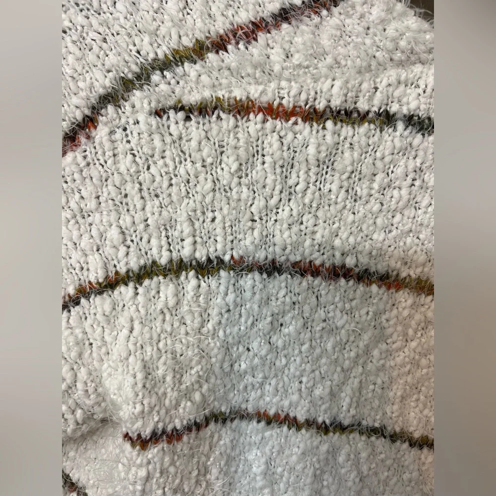 ALTAR'D STATE Mohair Eyelash Open Cardigan Sweater with Pockets Striped-Boho Med - Picture 4 of 4